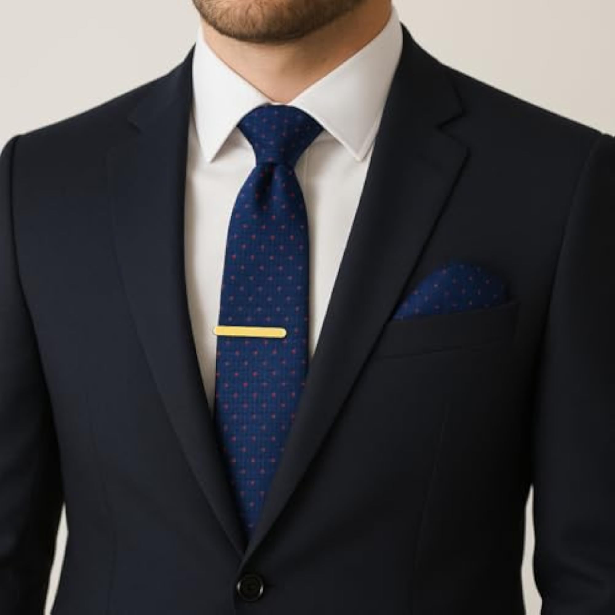 Men's Golden and Silver Tie Pin Combo, Elegant Accessory