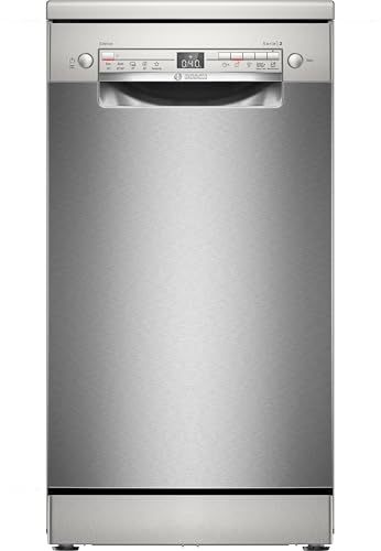 Serie 2, Lavavajillas libre de suelo, 45 cm, acero cepillado anti-huellas, SPS2HMI02E