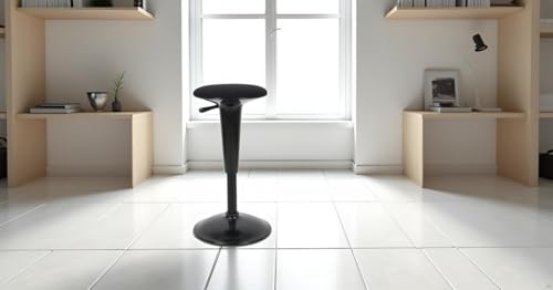 Image of We're it Ergonomic Standing Desk Stool - Height Adjustable Wobble Active Seating Chair for Sit Stand Desks, 22.5-29.5 Inches, Black