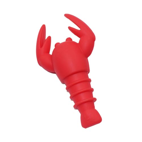 Tapones de silicona BETOOKY con forma de langosta para botellas de vino en bares, 4 unidades 5