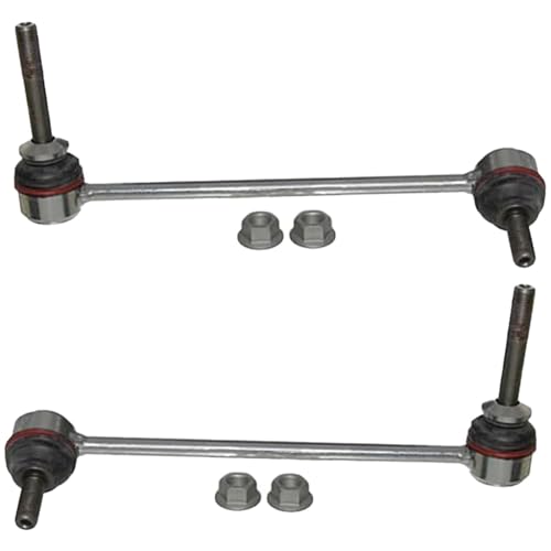 Image of Detroit Axle - 6pc Front Struts Kit for BMW 2008-2014 X6 2007-2013 X5, 2 Struts with Coil Spring Assembly 2 Outer Tie Rod Ends 2 Sway Bar Links 2009 2010 2011 2012 Replacement Suspension