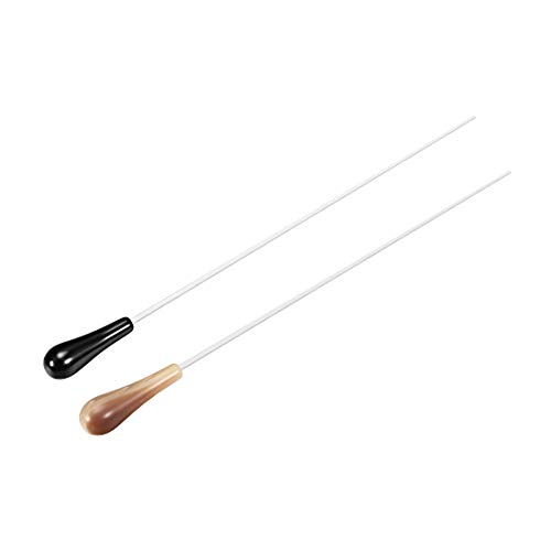 uxcell Music Conductor Baton Orchestra Baton 39cm/15.35inch Length Brown Black Resin Handle Music