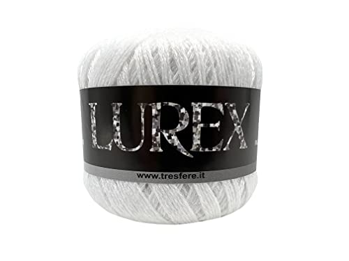 Tre sfere Cotone Lurex (38 - BIANCO)