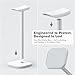MANMUVIMO Headphone Stand, Desktop Headset Holder Heavy Base Desk Earphone Stand Aluminum Gaming Headset Hanger Rack Compatible with AirPods Max, AirPods Pro, Sony, Beats, Bose, Razer (White)
