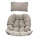 ENOSTORE Cojín de asiento para silla oscilante para colgar en la parte posterior, para colgar con huevo, hamaca, asiento grueso para el hogar, jardín, hamaca, color beige