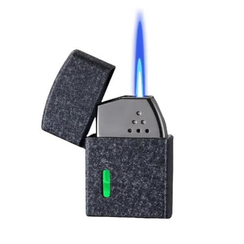 Encendedor de antorcha recargable de llama azul directa con 4 modos de encendido 2