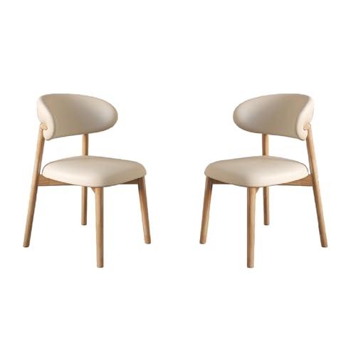 Juego de sillas de comedor tapizadas modernas de 1/2/4/6 cómodas sillas acolchadas para cocina y comedor, tela Slish Wood e Bei para sala de estar, dormitorio, oficina