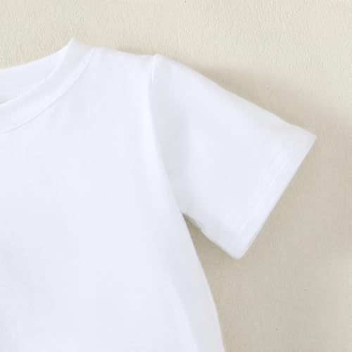 Image of Magic Park 6M-14Y Baby Short Long Sleeve Tee Tops Toddler T-Shirt Kids Solid Color Shirts Boys Girls Casual Blouse