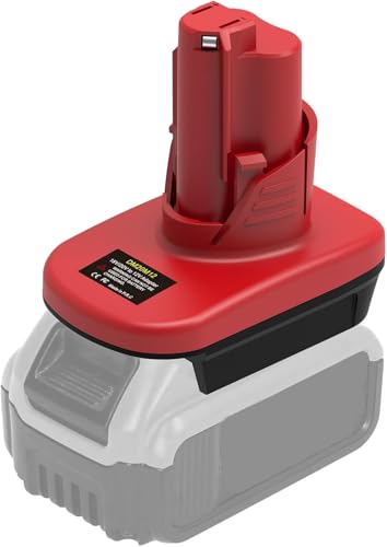 Coadapte Battery Adapter: Convert for DeWalt 20V & for Milwaukee M18 18V Lithium Battery to for Milwaukee M12 12V Power Tool