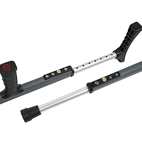 Muletas Ergonómicas para Las Axilas, Bastón/Bastón De Aluminio De Altura Ajustable para Adultos Y Niños con Alturas De 150-190 Cm, Azul/Gris/Naranja