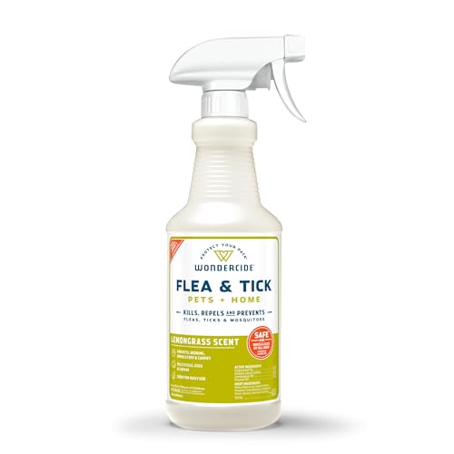 Wondercide - Flea, Tick & Mosquito Spray for Pets and Home with Natural Essential Oils - Killer,...
