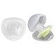DOULEIN Schnullerbox,10 Stück Schnulleraufbewahrung Box für Baby Tragbare Staubdicht Schnuller Aufbewahrung Box Transparent Schnullertasche BPA-frei Nippel Shield Case für Reisen und Zuhause