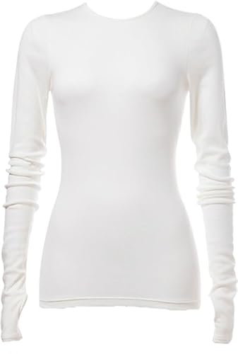 [L×susu][天然素材の肌心地]ayame コットンシルクロングスリーブ|シルク混 12分丈 日本製 ※離島への配送不可