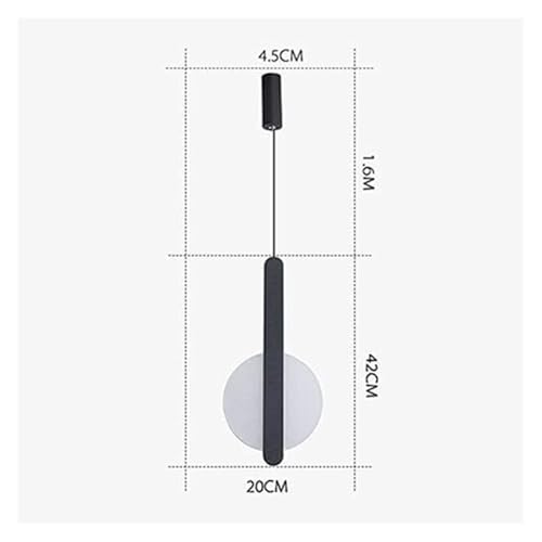 Chandelier LED 10W géométrique noir luminaire de plafond