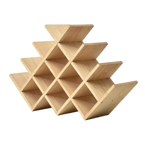 Soporte para botellas de vino de madera 56.6x15x36.5cm miniatura 1