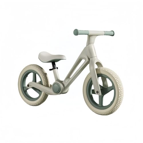 ペダルなし自転車 キッズバイク 12インチ折り畳み式 | 軽量で持ち運び簡単・調整可能ハンドル&シート | 子供用キックバイク 男の子 女の子 誕生日/子どもの日プレゼントに最適 | ノーパンクタイヤ・幅広フットレスト搭載 (グリーン)