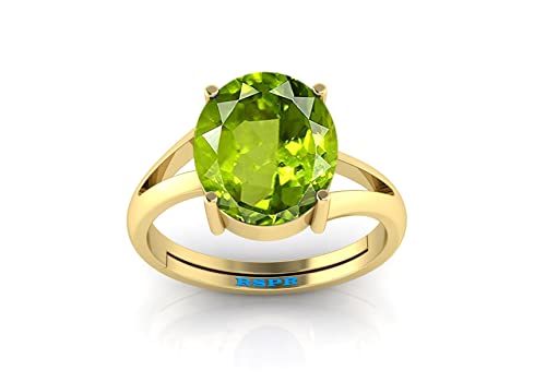 Bague péridot vert cadeau anguthi réglable pour homme et femme