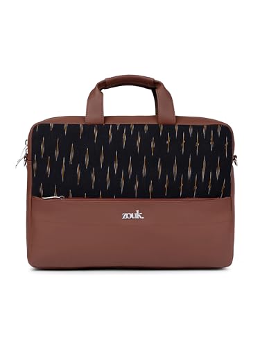 Image of ZOUK Arin Laptop Bag | Slim & Stylish Laptop Bag for Women Office Use | Fits 15.6+ Inch Laptop | Padded Compartment Fits up to 17 Inch Laptop | Water-Resistant | Lightweight