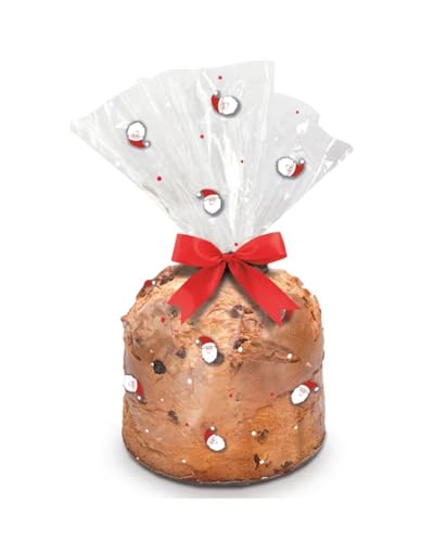 Cromus, Saco para Panetone 500g Joyful Papai Noel - Pct 20 unid