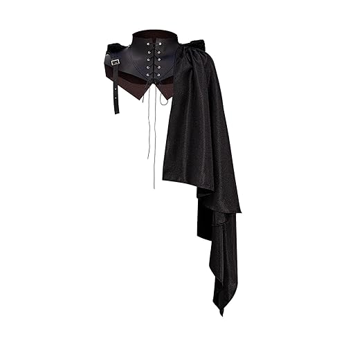 Cape d'assassin asymétrique confortable pour costume de cosplay et fêtes masquées