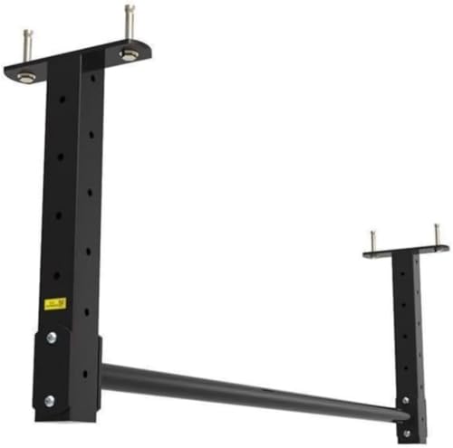 黒のプルアップバー壁に取り付けられた鋼製懸垂バー、天井、ホームハイト調整可能なアーム強度エクササイズプッシュアップバー、負荷200kg