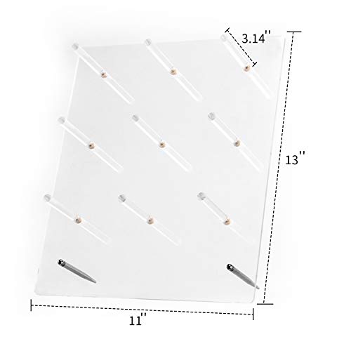 Yestbuy Acrylic Donut Wall Display Stand, 2 Pcs Clear Donut Stands, Clear Bagels Holds Up To 9 Donuts For Christmas, Wedding Birthday Treat Parties, Class Reunion, Children's Birthday Party #TOP5