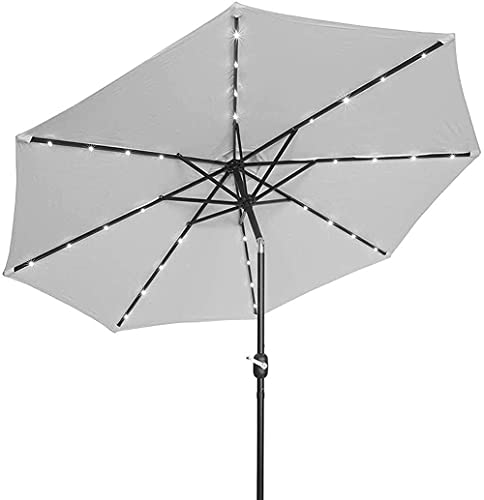 Parasol LED solaire pour illuminer vos soirées de terrasse