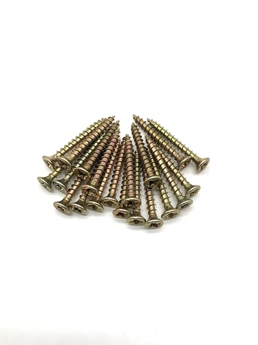 Image of 200 Pcs Box of Wood Screws 3.5mm x 30mm Double Countersunk Premium Easy Drive Woodscrews