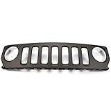 Front Hood Grille Grill Assembly, Compatible with Jeep Patriot 2011 2012 2013 2014 2015 2016 2017, CH1200343C 68091526AA, ABS Plastic