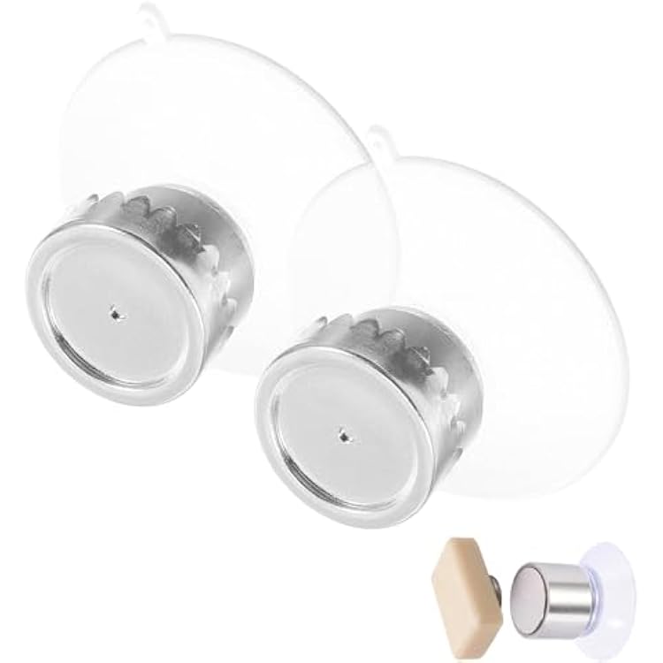 Angoily Magnetic Soap Holder Wall Mounted 2Pcs Stainless Steel Shower Suction up Soap Bar Dish for Bathroom Organizer, Kitchen Bathroom Bathtub Sink Self-Draining Tray Saver