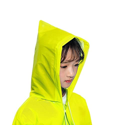 CHACKO Kid's Girl's Outdoor Traveling Plain Raincoat/Rain wear/Rain Suit (Yellow,10-11 Year)-(Pack of 01) - Image 2 thumbnail