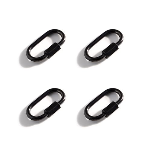 Fermoirs ovales à vis lot de 4 en acier inoxydable ultra résistant pour accessoires