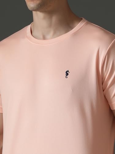 Image of EPPE Men's Round Collar T-Shirt | Regular & Dry Fit Summer Stylish Casual Tee | Polyester Half Sleeve T-Shirts for Men.