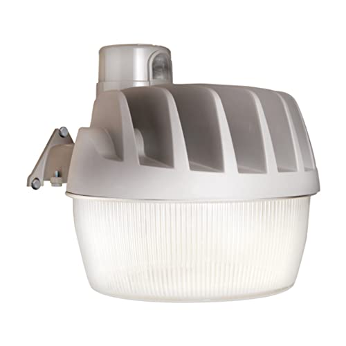 Buy 1 get 1 🔥 HALO Gray Outdoor Integrated LED Area Dusk to Dawn Security Light with Replaceable Photocell, 3500 Lumens, 5000K Daylight