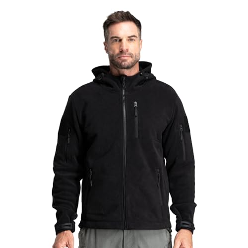 Baerskin Tactical Hoodie Jacket for Men 4.0 - Military Style Fleece Sweater for Cold, Rain, Wind or Snow