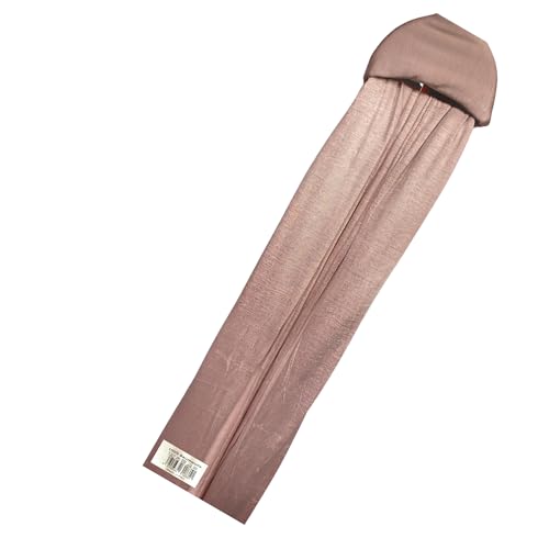 Photo de Foulard hijab en jersey 100 % coton pour femme de qualité supérieure, Rose délavé #09, Extra Lang