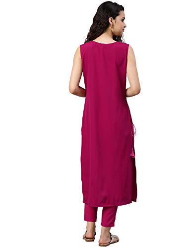 Image of ZIYAA Women's Crepe Straight Kurta