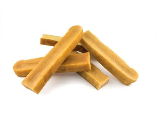 Marca: Dei NATURE - Masticativos para perros con leche de yak, paquete de 8 unidades, talla S, aperitivos premium de larga duración