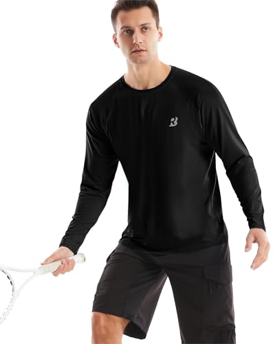 Men’s Sun Protection Shirts, UPF 50+ Long Sleeve Rash Guard,Outdoor Swim Shirt Quick Dry Lightweight for Hiking Running4