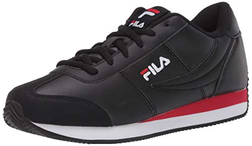 Fila womens Fila Province Women's Sneaker, Black/Red/White, 9.5 US