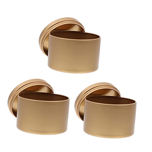 HOODANCOS 3pcs Reusable Candle Jars Candle Containers for Crafting for Home Decor Weddings and Events Empty Making Tins