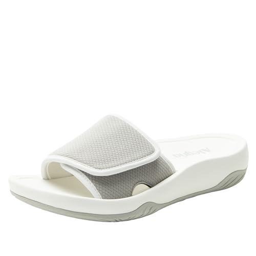 Alegria Women Ova8tion Ovation Ergo Foam Flat Slide Water-Friendly Sandal