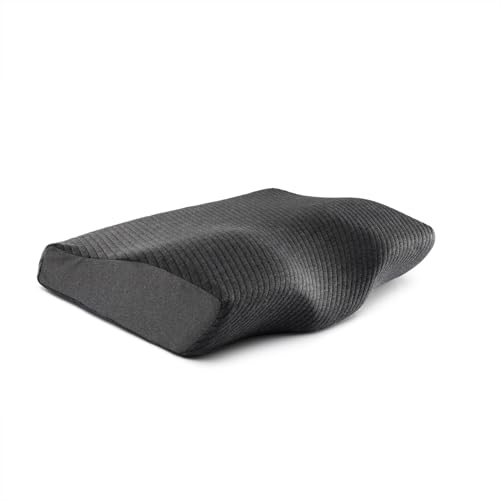 Image of Wakefit Orthopedic Cervical Pillow | Small Size 19.5x11.5x4 Inch Memory Foam Pillow for Neck & Shoulder Pain | Machine Washable Ultra Soft Jacquard Cover | 2 Year Manufacturer Warranty - Dark Grey