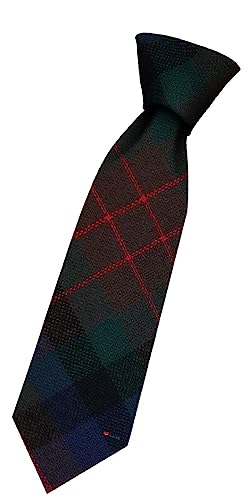 Cravate garçon laine MacDuff Hunting Tartan : finis les nœuds qui glissent