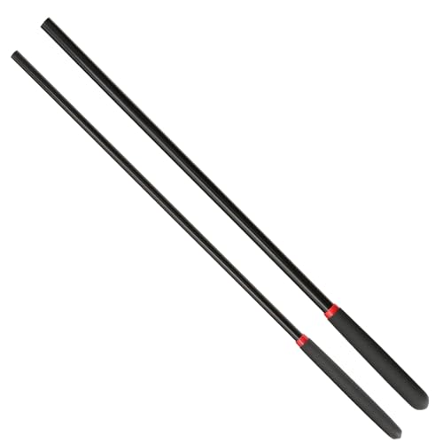 YFCQBB 18-inch Horse Riding Crop Stick 2-Piece Set, Black, 21-inc...
