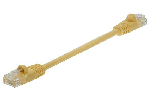 Cable de Red Ethernet Cat 5E UTP 1.5 ft Amarillo miniatura 2