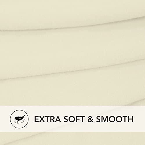 PureFit Super Stretch Sofa Slipcover – Spandex Non Slip Soft Couch Sofa Cover, Washable Furniture Protector with Non Skid Foam and Elastic Bottom for Kids, Pets (Loveseat, Ivory)