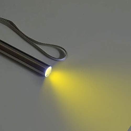 DECDEAL USB Mini Recarregável Lanterna de Aço Inoxidável Forte Luz LED Lanternas Médicas Portátil Lâ