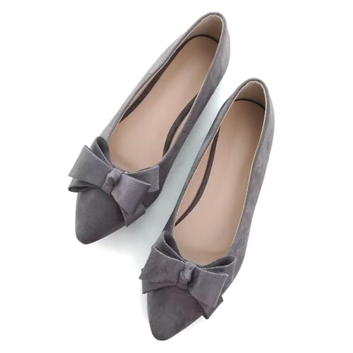 Image of SAILING LU Women's Bow-Knot Pointed Toe Ballet Flats