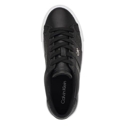 Calvin Klein Women's Charie Sneaker, Black Logo 001, 11 - image 5